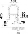 Blanco Catris-S blandebatteri Krom thumbnail