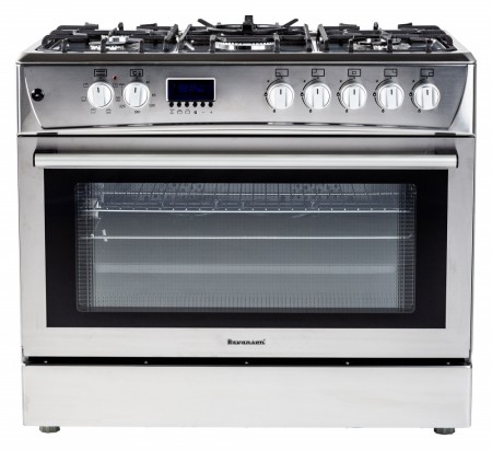 Ravanson KWGE-K90 CHEFF MODERN gass/elektrisk komfyr Stål - 90 cm