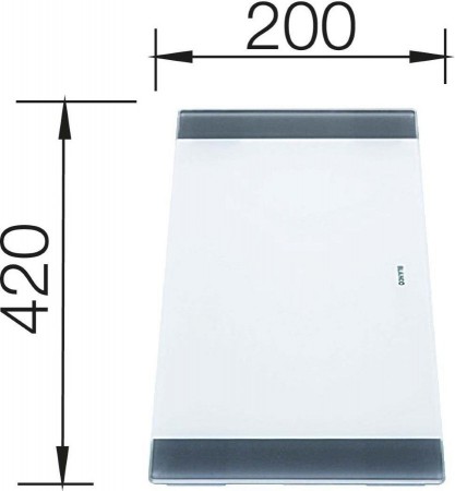 Blanco Skjærefjel i Herdet glass(Zerox,Claron,Flow)